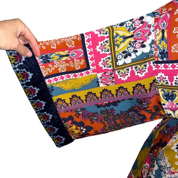 Anthropologie Multicolor Patterned Robe - Picture 7 of 8